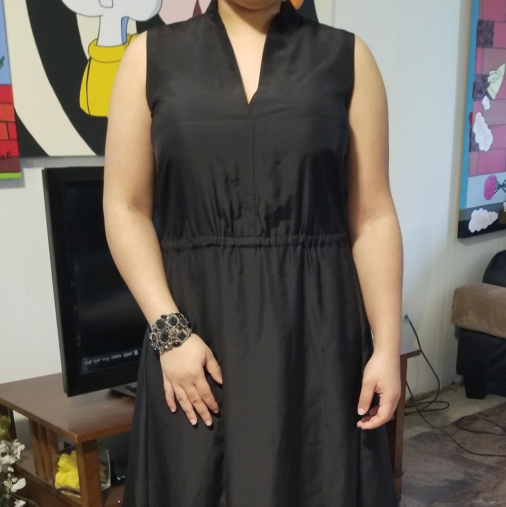 Black Vince Dress 100% silk